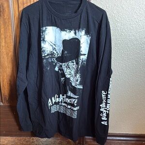 A Nightmare on Elm Street Black Long Sleeve Shirt